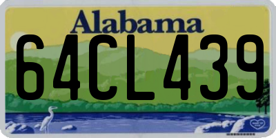AL license plate 64CL439