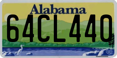 AL license plate 64CL440
