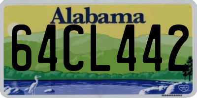 AL license plate 64CL442