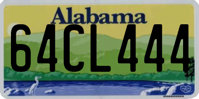 AL license plate 64CL444