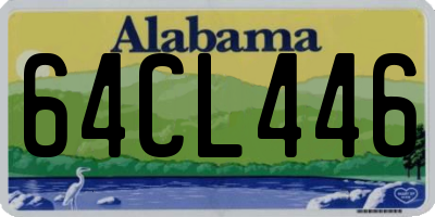 AL license plate 64CL446