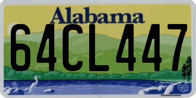 AL license plate 64CL447