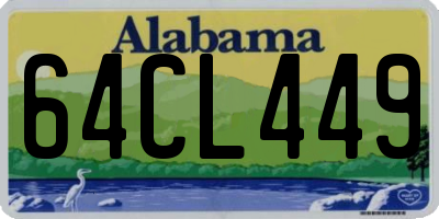 AL license plate 64CL449