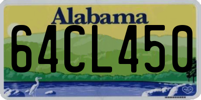 AL license plate 64CL450