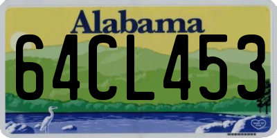 AL license plate 64CL453