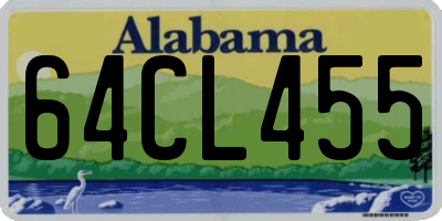AL license plate 64CL455