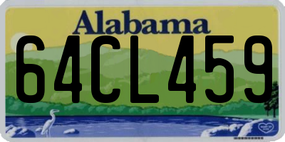 AL license plate 64CL459