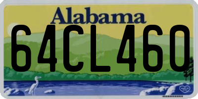 AL license plate 64CL460