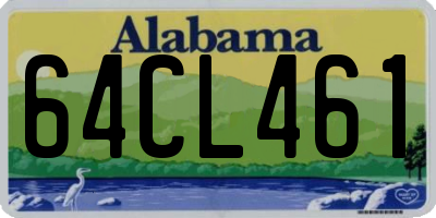 AL license plate 64CL461