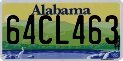 AL license plate 64CL463