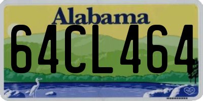 AL license plate 64CL464