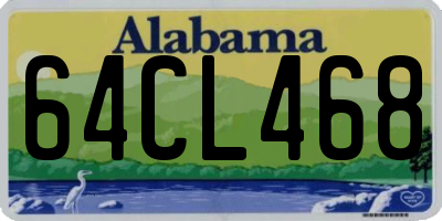 AL license plate 64CL468