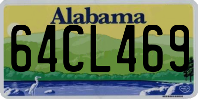 AL license plate 64CL469