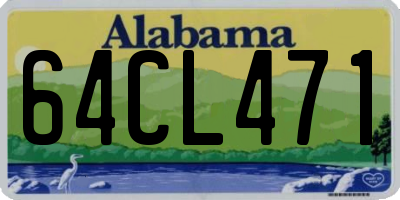 AL license plate 64CL471