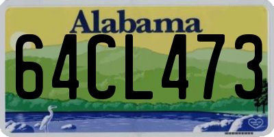 AL license plate 64CL473