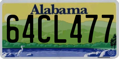 AL license plate 64CL477