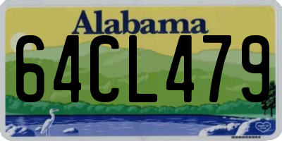 AL license plate 64CL479