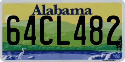AL license plate 64CL482