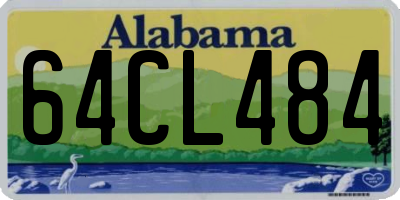 AL license plate 64CL484