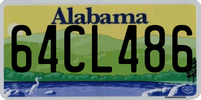 AL license plate 64CL486