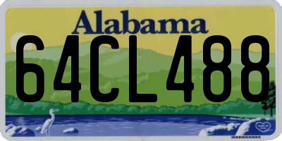AL license plate 64CL488