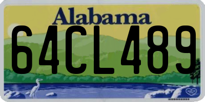 AL license plate 64CL489