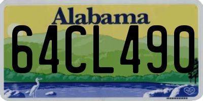 AL license plate 64CL490