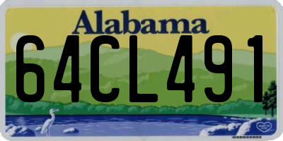 AL license plate 64CL491