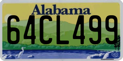 AL license plate 64CL499