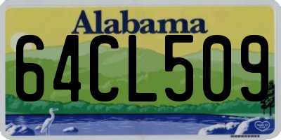 AL license plate 64CL509