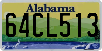 AL license plate 64CL513