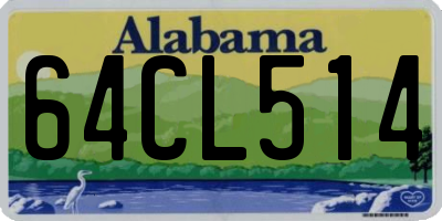 AL license plate 64CL514