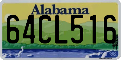 AL license plate 64CL516