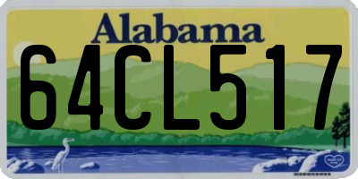 AL license plate 64CL517