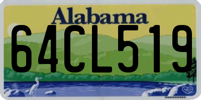 AL license plate 64CL519