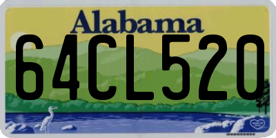 AL license plate 64CL520