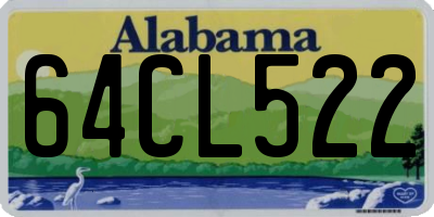 AL license plate 64CL522