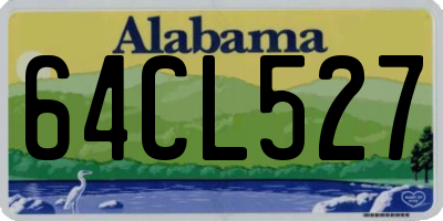 AL license plate 64CL527