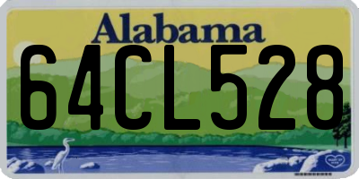 AL license plate 64CL528