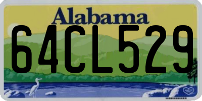 AL license plate 64CL529