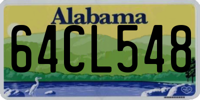 AL license plate 64CL548