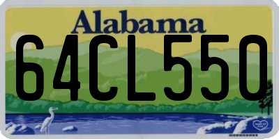 AL license plate 64CL550