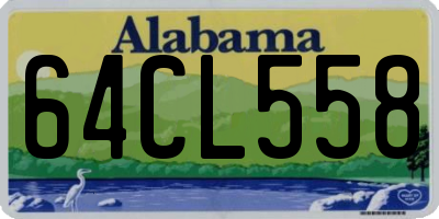 AL license plate 64CL558