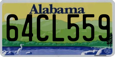 AL license plate 64CL559