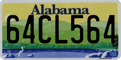 AL license plate 64CL564