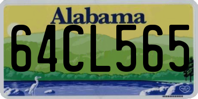 AL license plate 64CL565