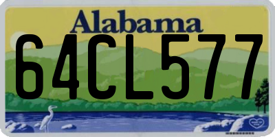 AL license plate 64CL577