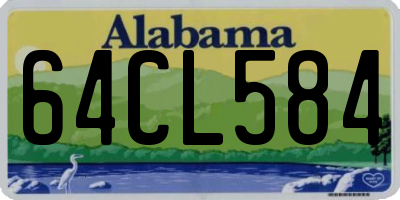 AL license plate 64CL584