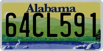 AL license plate 64CL591
