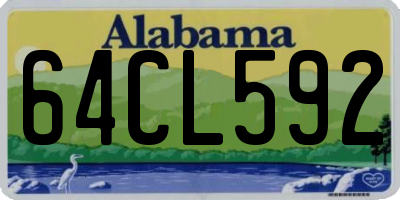 AL license plate 64CL592